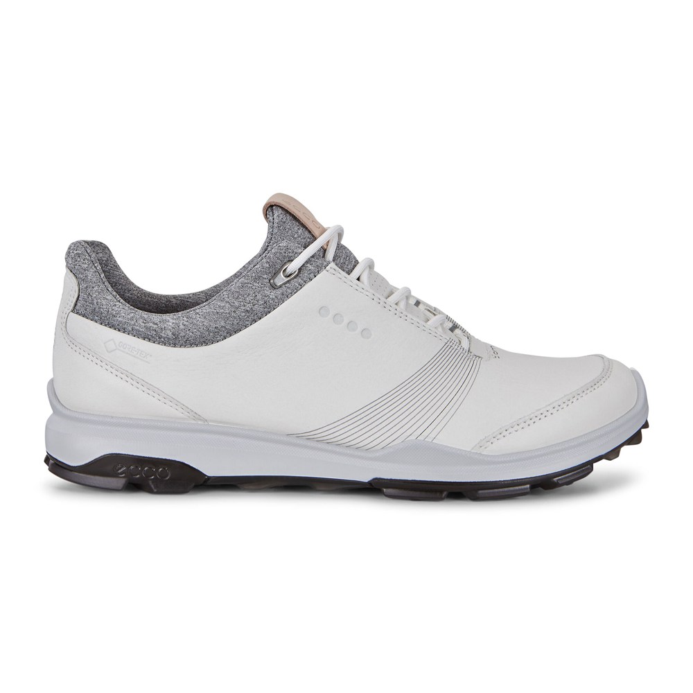 Womens Golf Shoes - ECCO Biom Hybrid 3 Gtx - White - 8914VASZF